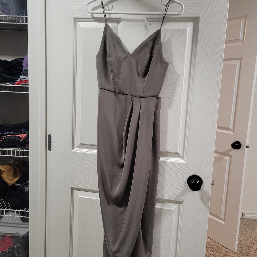 Grey Bridesmaid Dress